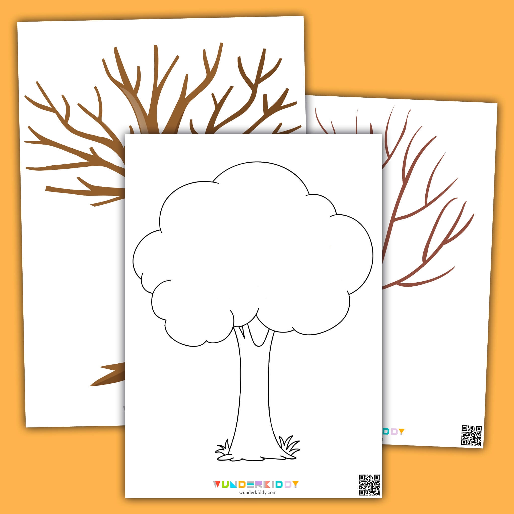 Printable Tree Template for Kids