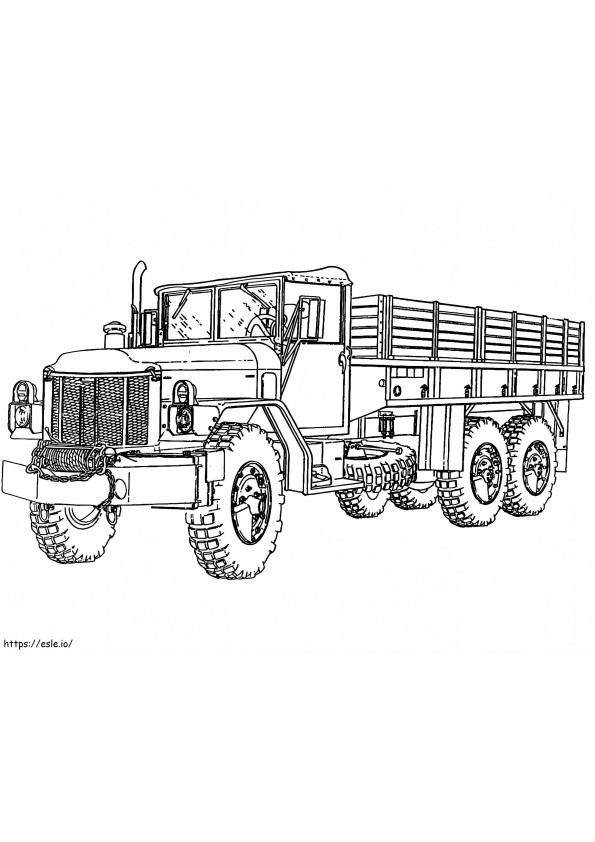 Printable Truck Coloring Page