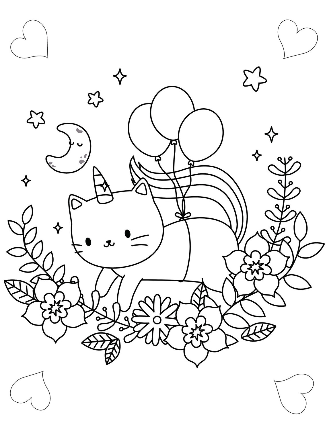 free printable coloring pages unicat