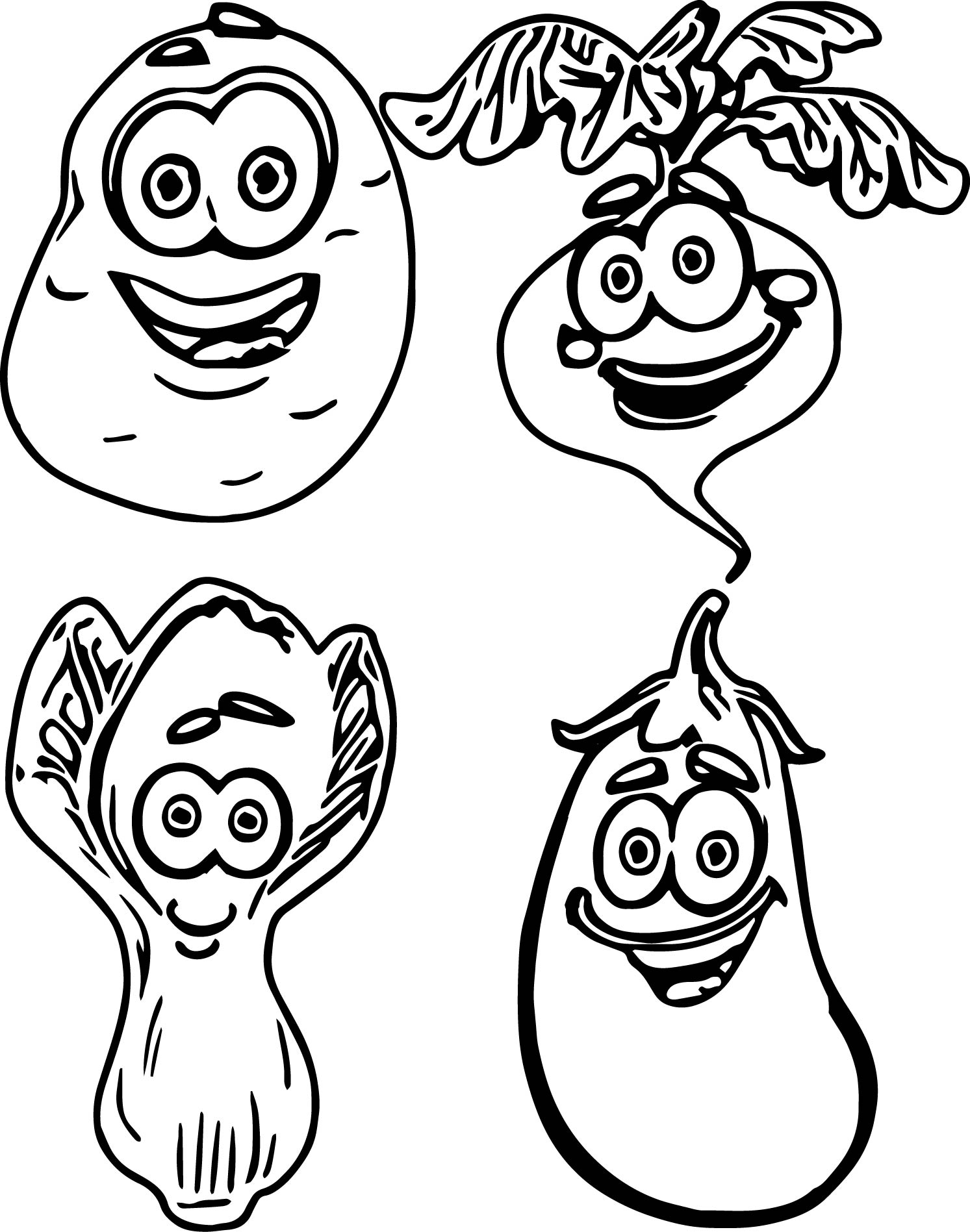 Printable Vegetable Coloring Pages Printable World Holiday
