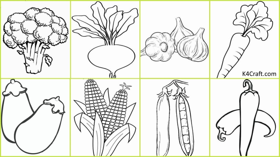 Printable Vegetable Coloring Pages Printable World Holiday