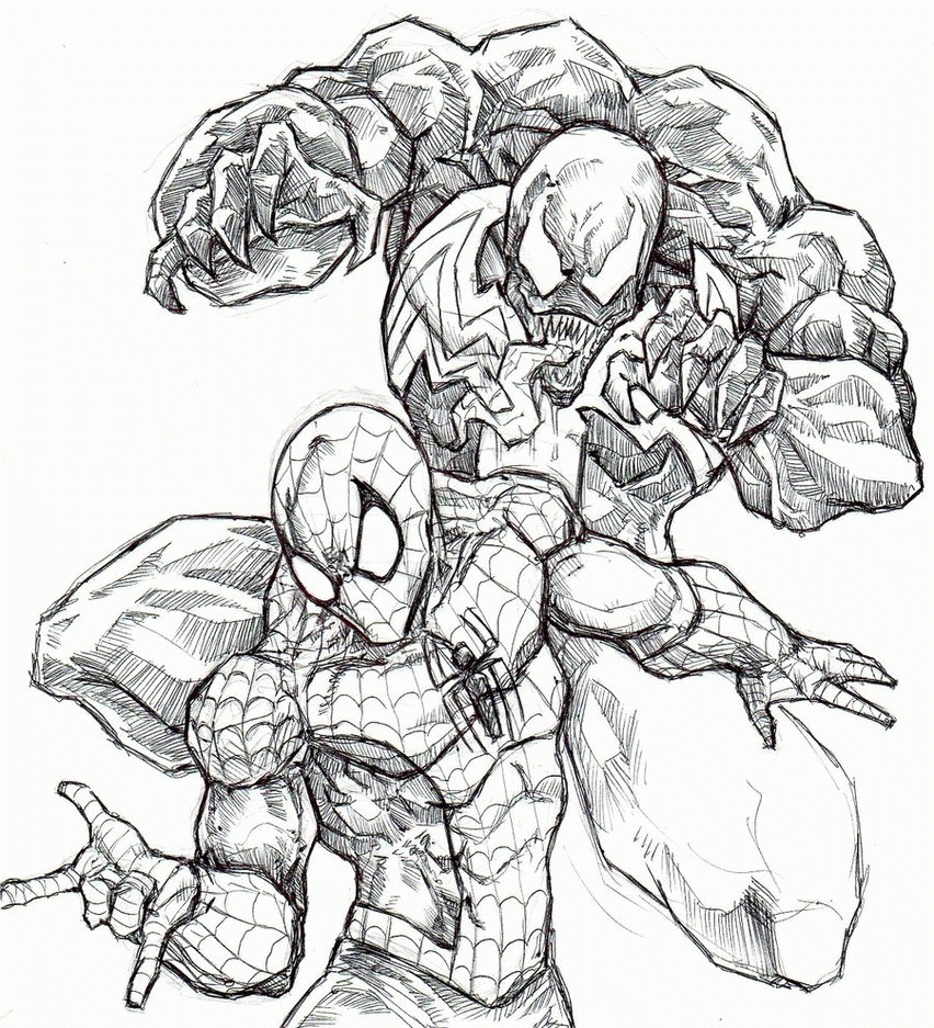Printable Venom Coloring Pages Coloring Home