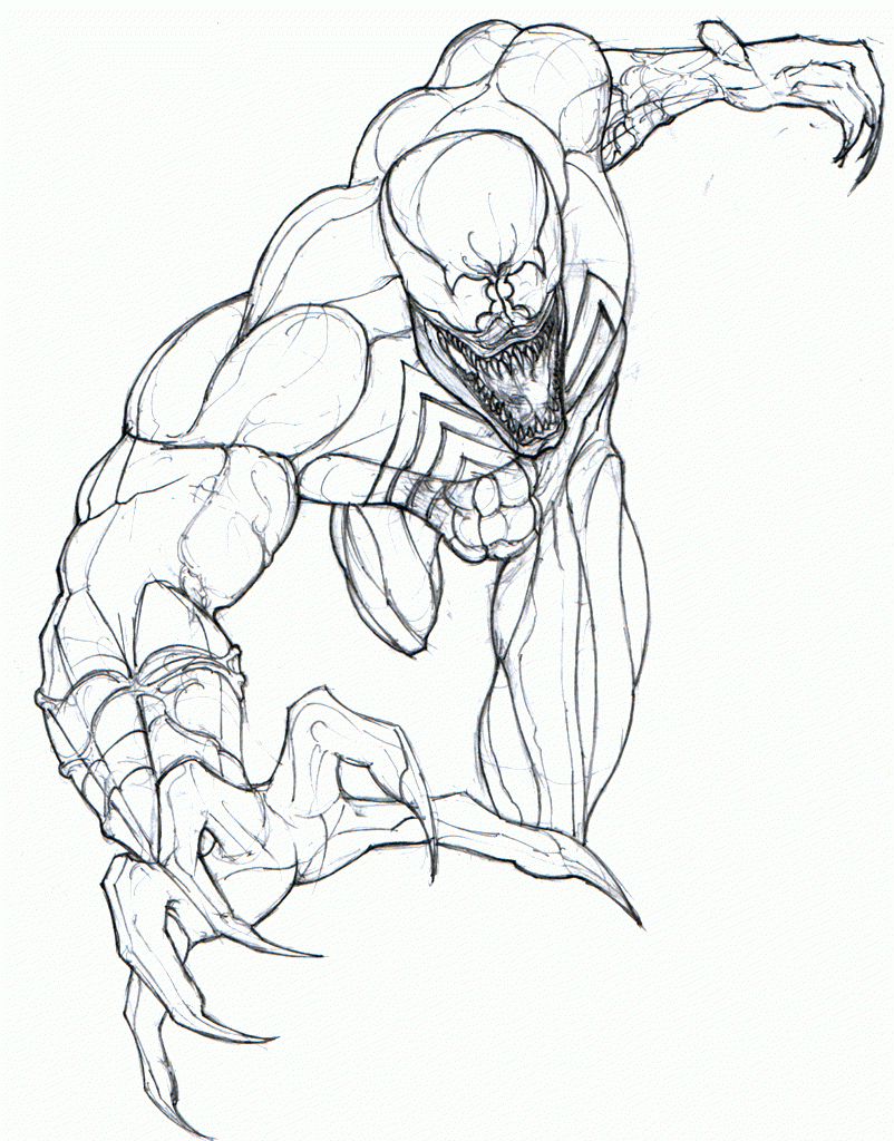 Printable Venom Coloring Pages Coloring Home