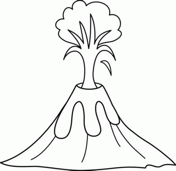 Printable Volcano Coloring Pages Coloring Home
