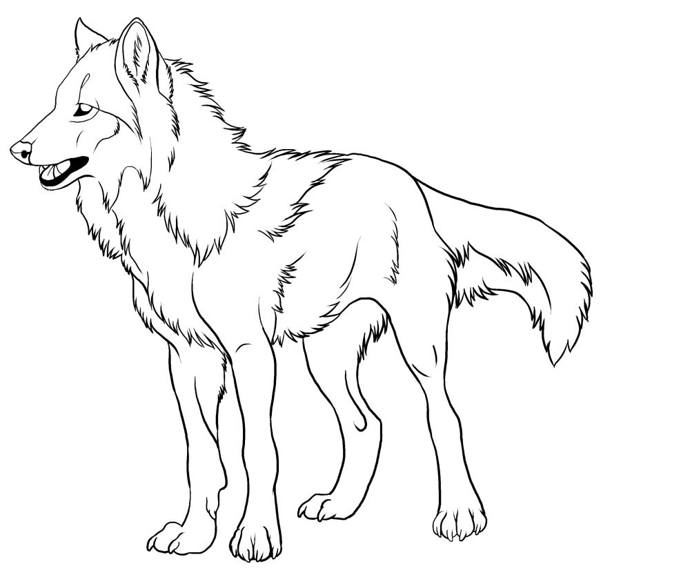 Printable Wolf Coloring Pages For Kids