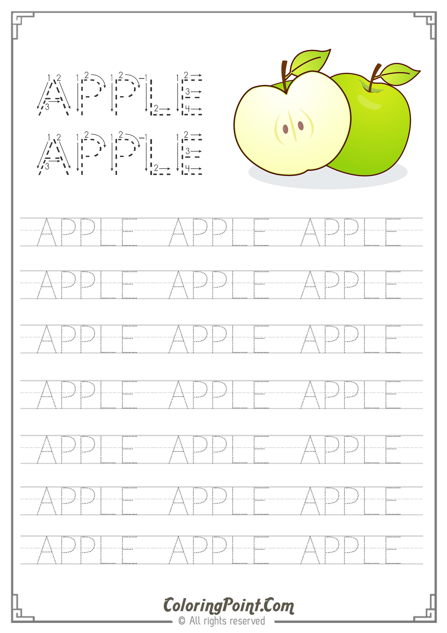Printable Word Tracing Worksheets Printable Worksheets