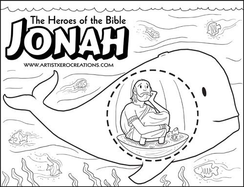 prophet jonah coloring pages