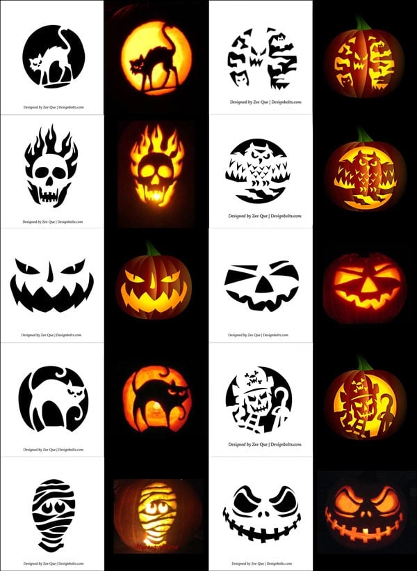 pumpkin carving printable template