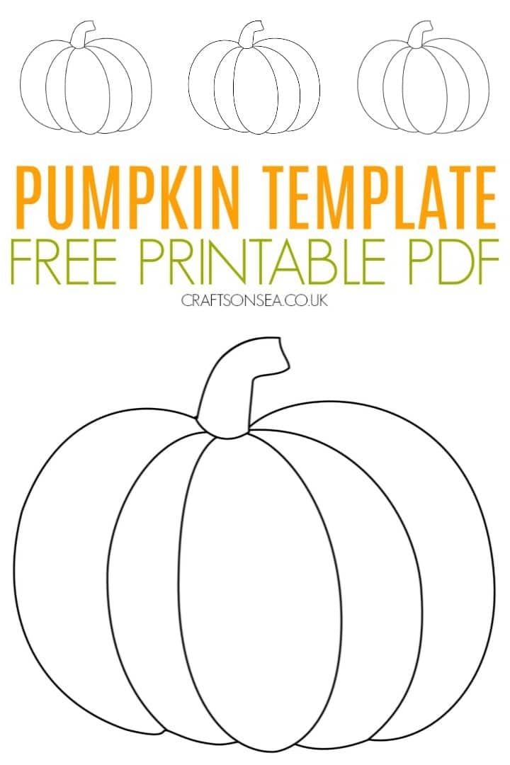 Pumpkin Craft Template FREE Printable PDF Toyshap