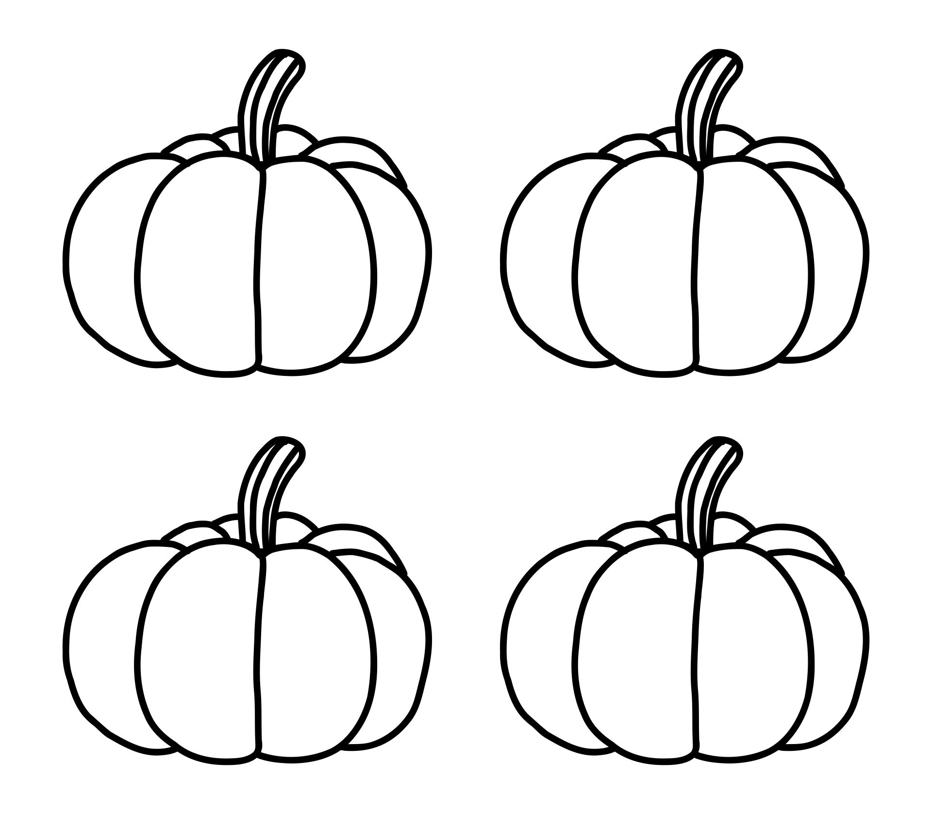 free printable pumpkin template cutouts