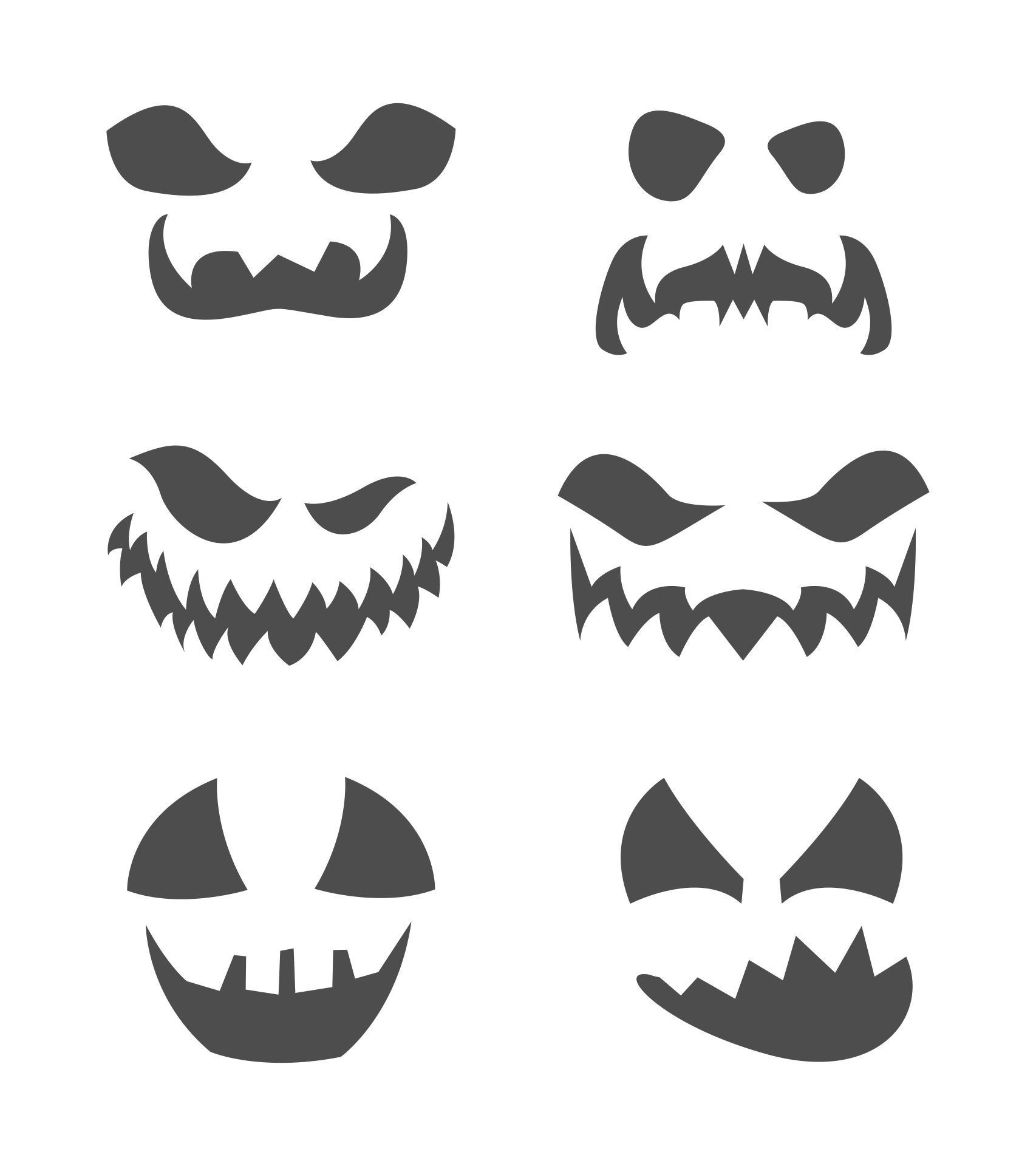 Pumpkin Cutouts 15 Free PDF Printables Printablee