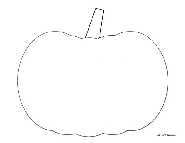 Pumpkin Outline Template Free Printable