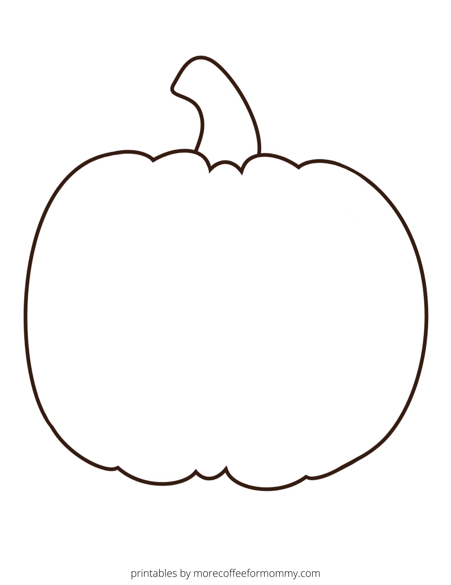 Pumpkin Template Free Printable Pdf