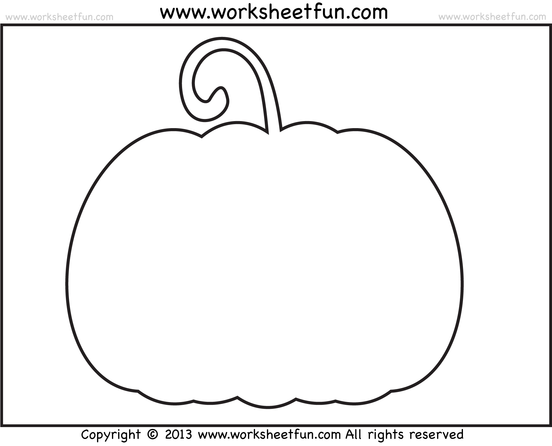 pumpkin template free printable pdf