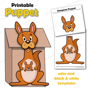kangaroo puppet template