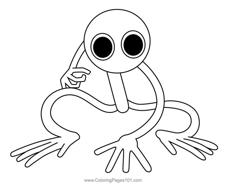 Purple Rainbow Friends Roblox Coloring Page Coloring Pages Printable