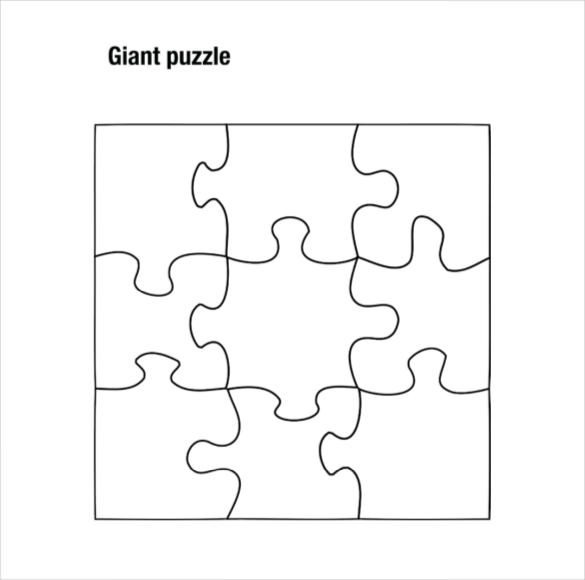 blank puzzle template 4 by