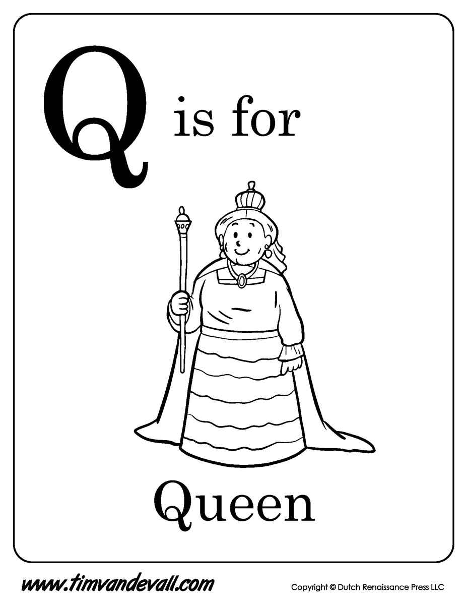 Q Is For Queen Printable Tim 39 s Printables