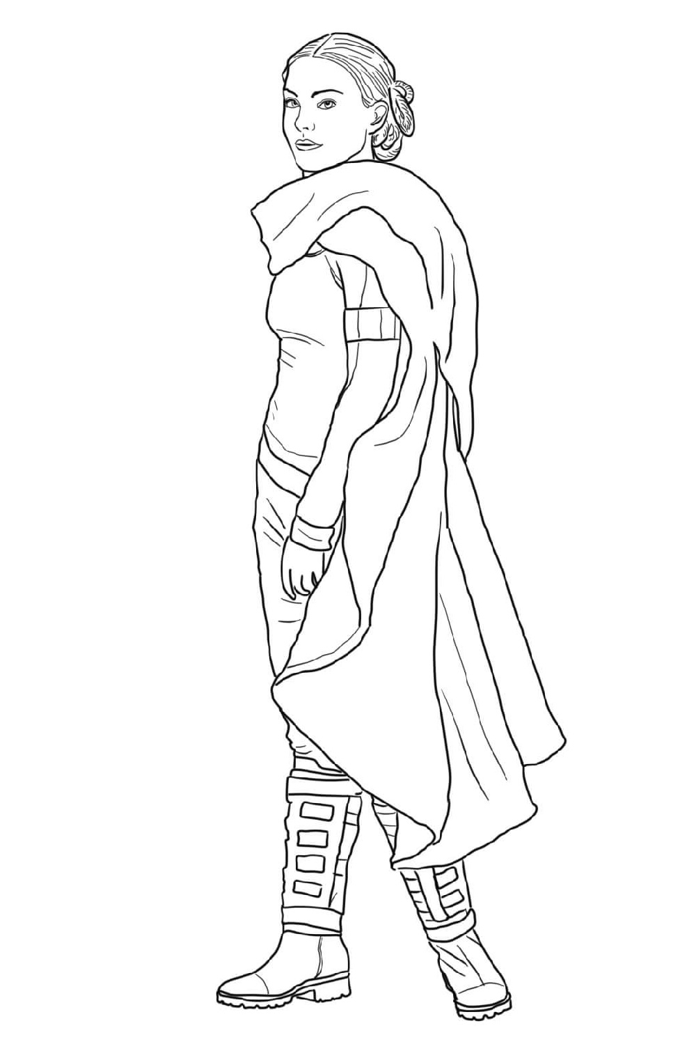 queen amidala coloring pages
