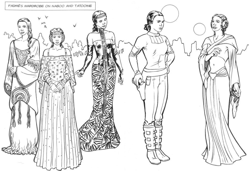 Queen Amidala Coloring Pages Coloring Nation