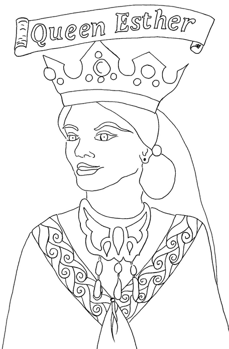 Queen Esther Coloring Page Coloring Book 