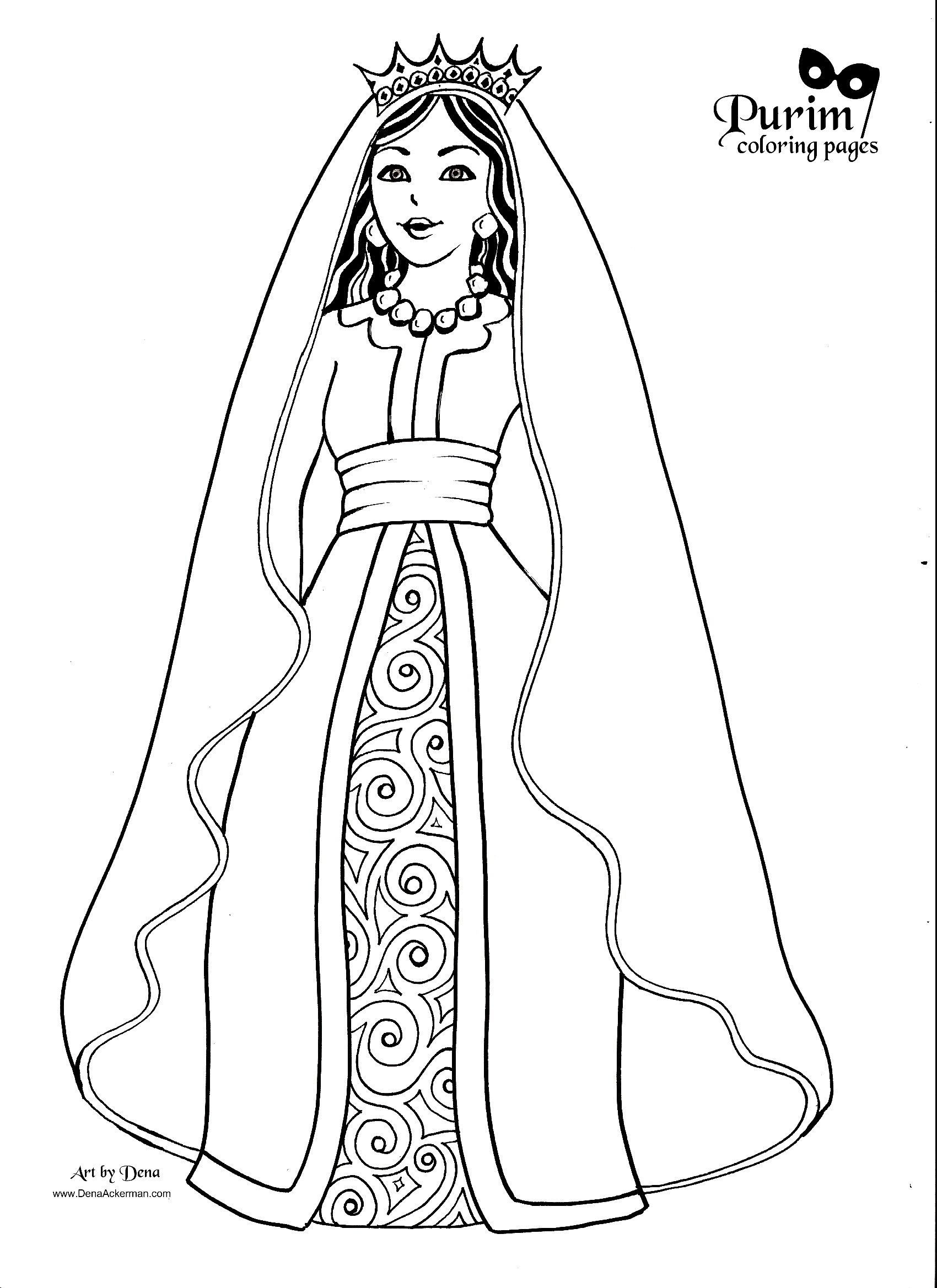 Queen Esther Coloring Pages Printable Coloring Pages