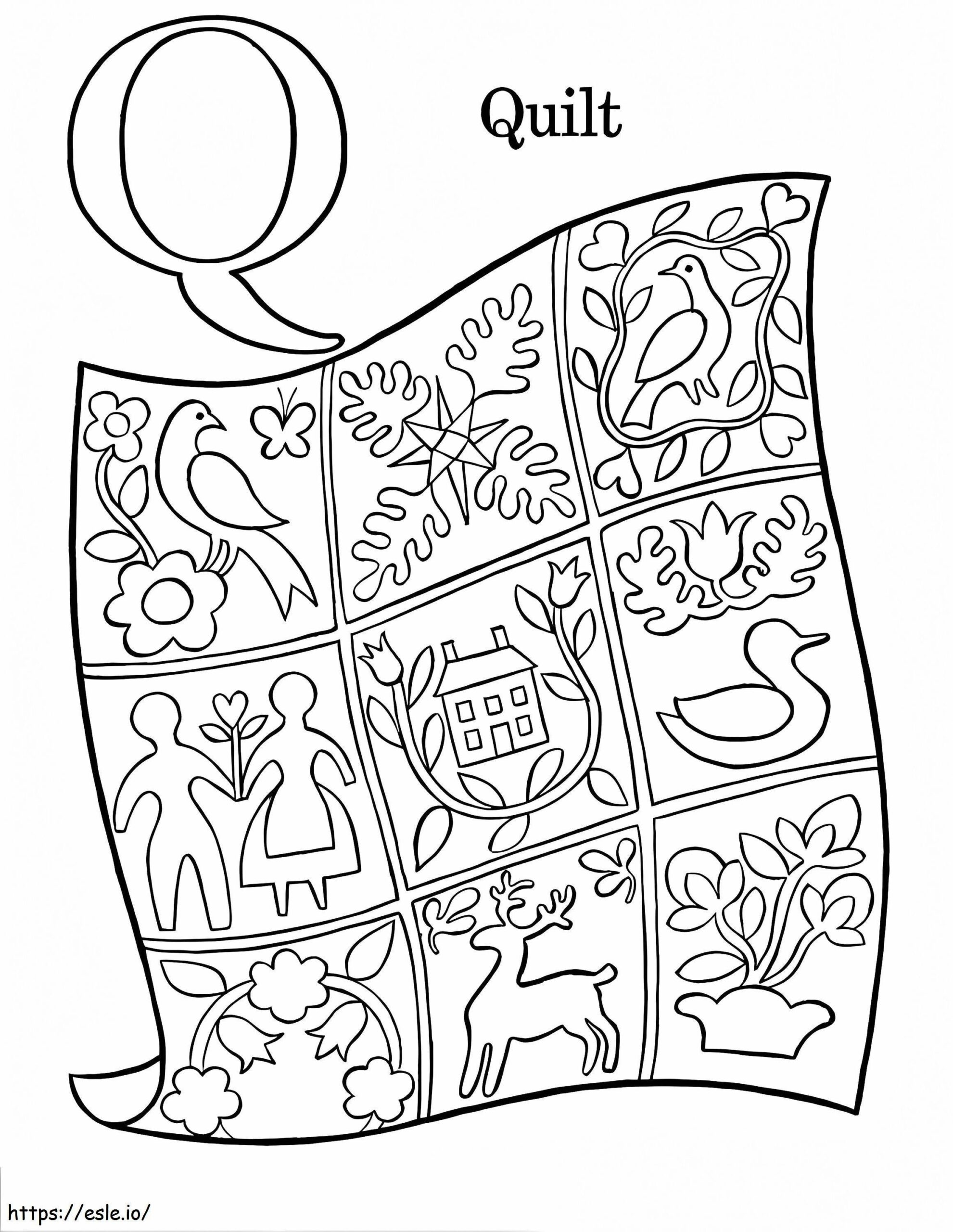 coloring page quilt