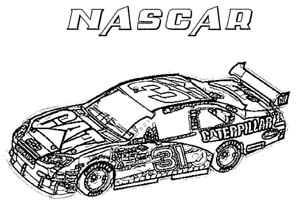 Race Car Coloring Page Coloring Page Book For Kids