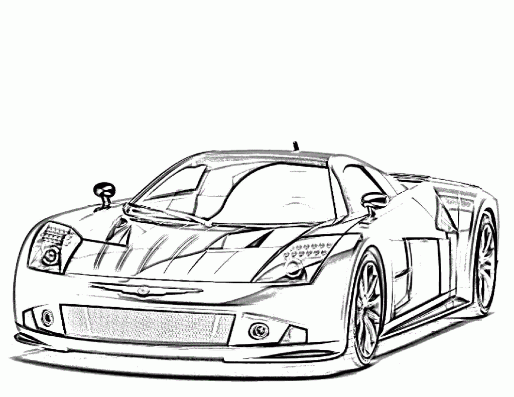 Racing Car Coloring Pages