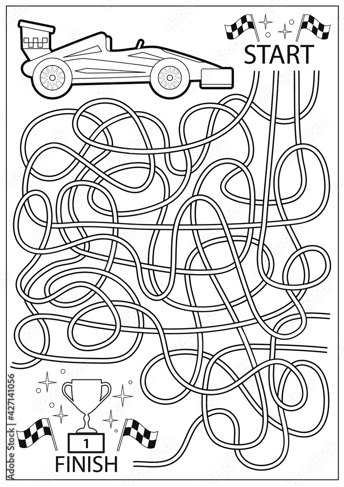 Racing Car Word Tracing Worksheets Library