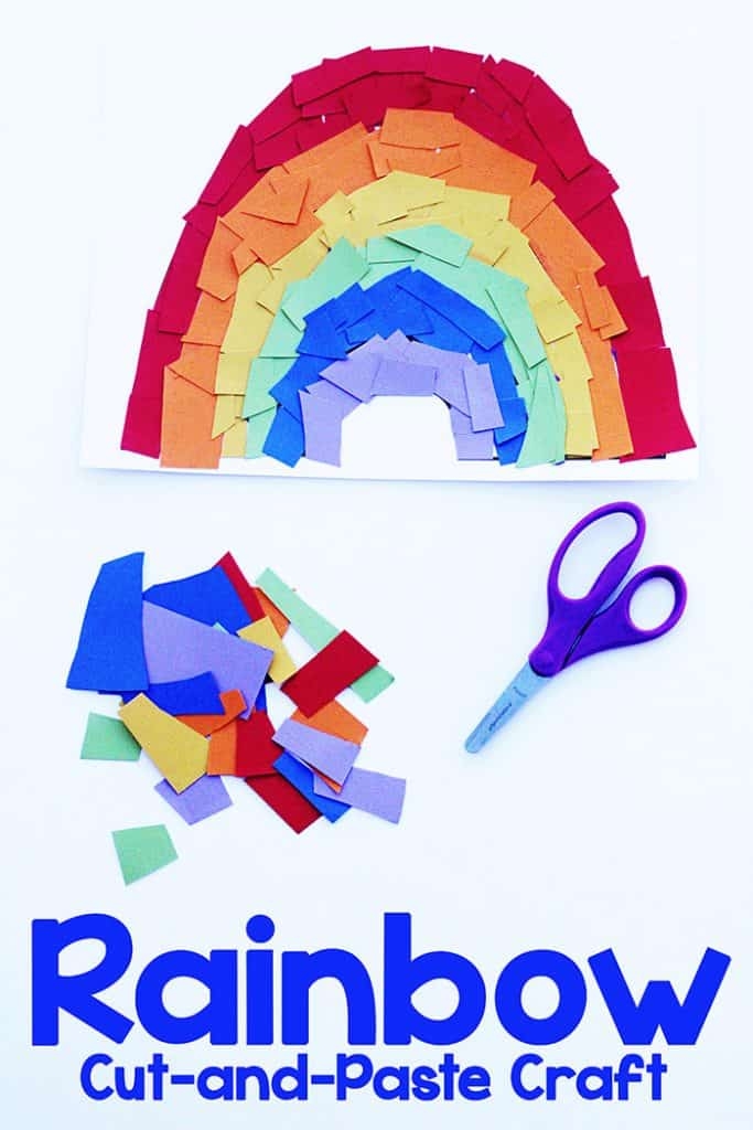 Rainbow Cut And Paste Craft