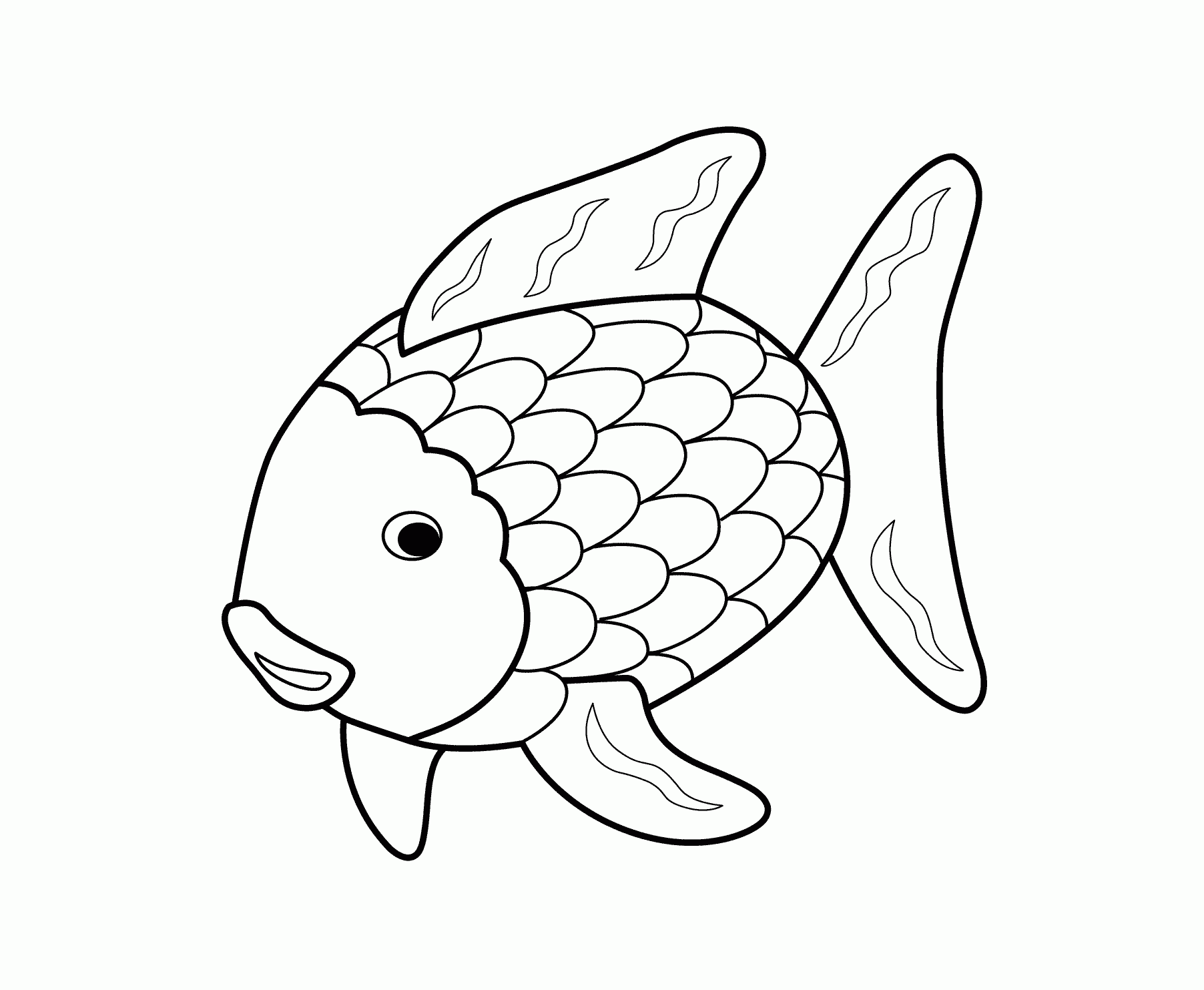 free rainbow fish printable pdf