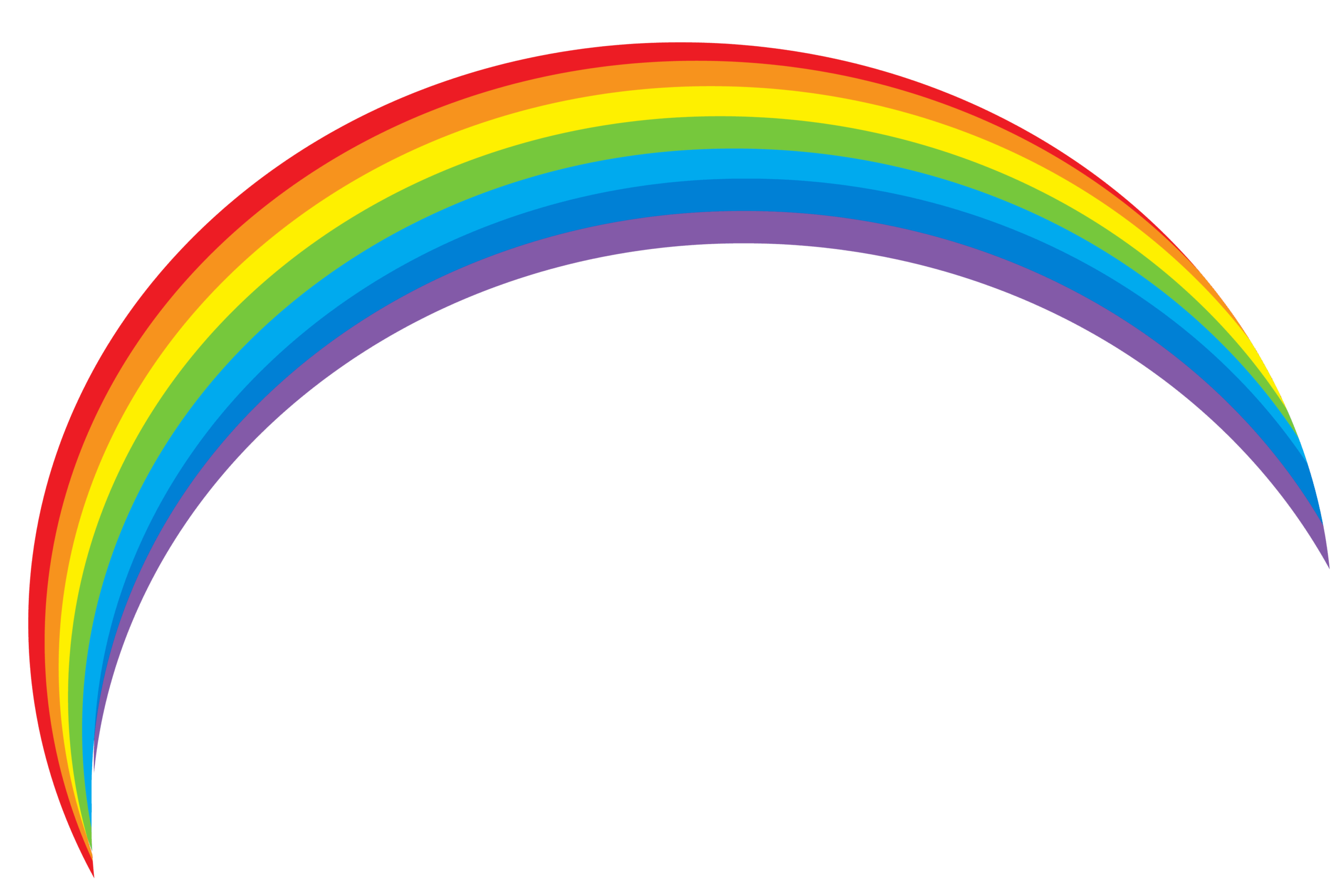 Rainbow Outline ClipArt Best