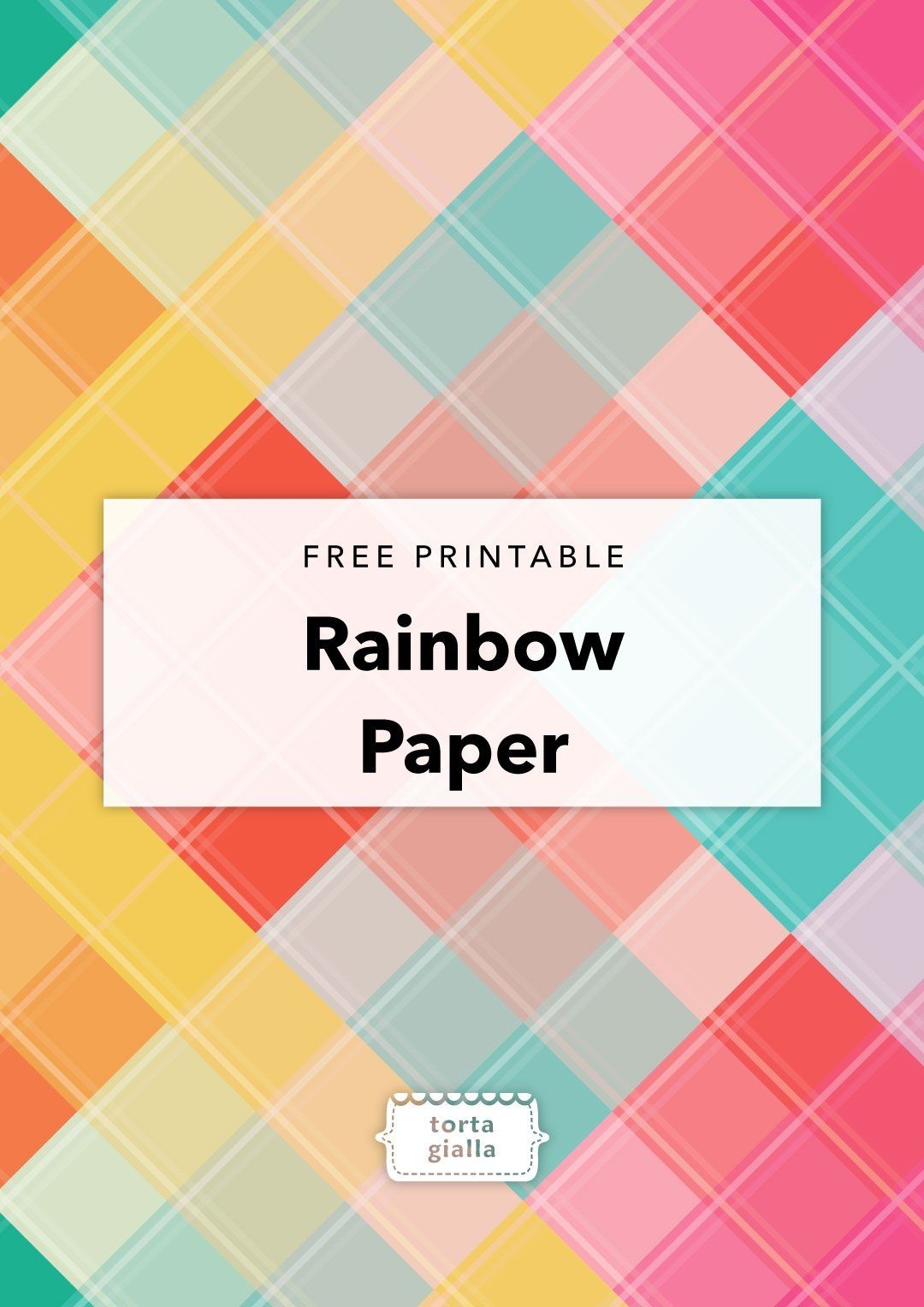 Rainbow Paper Free Printable Rainbow Paper Rainbow Gift Printable