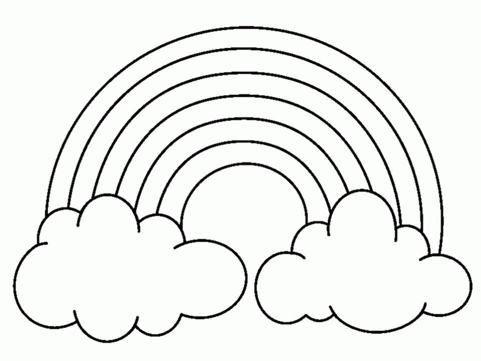 Rainbow Print Out Coloring Home