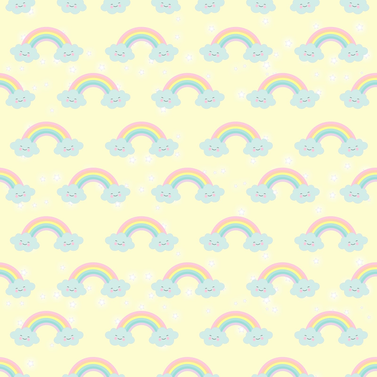 Rainbows And Clouds Free Printable Papers Oh My Baby