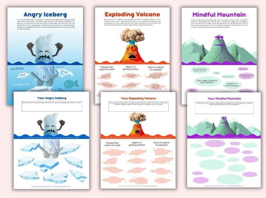 emotion identification worksheet free