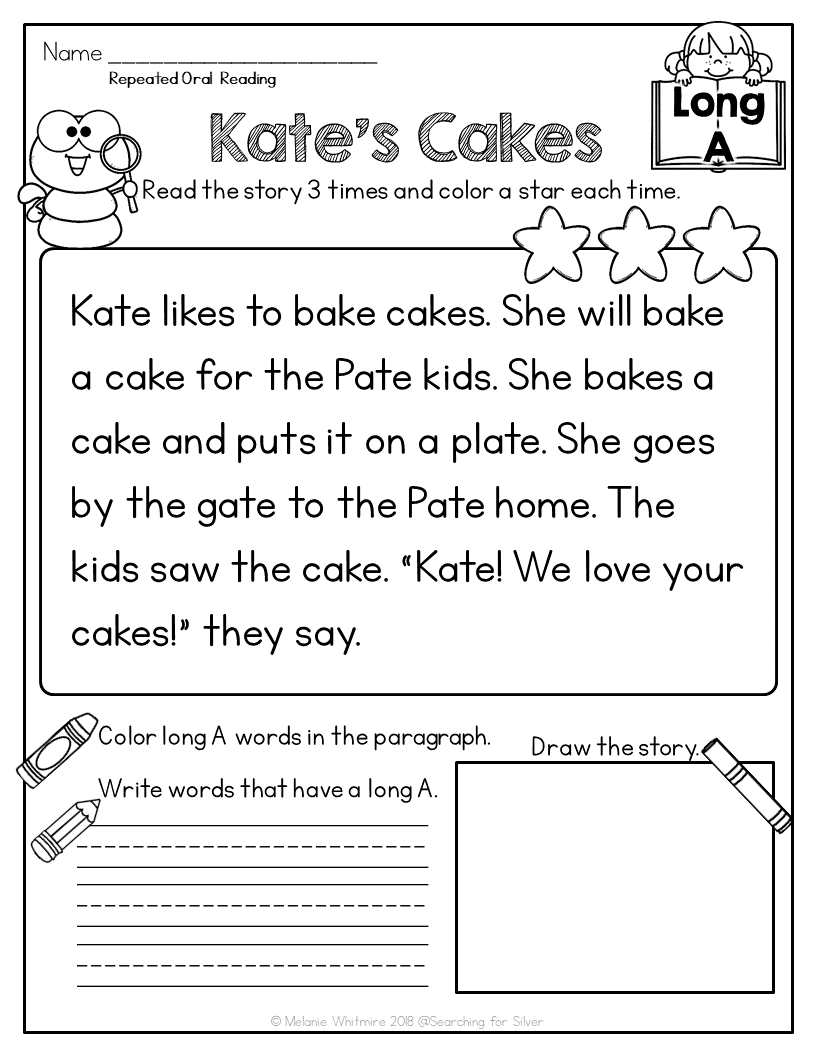 silent e reading passages pdf