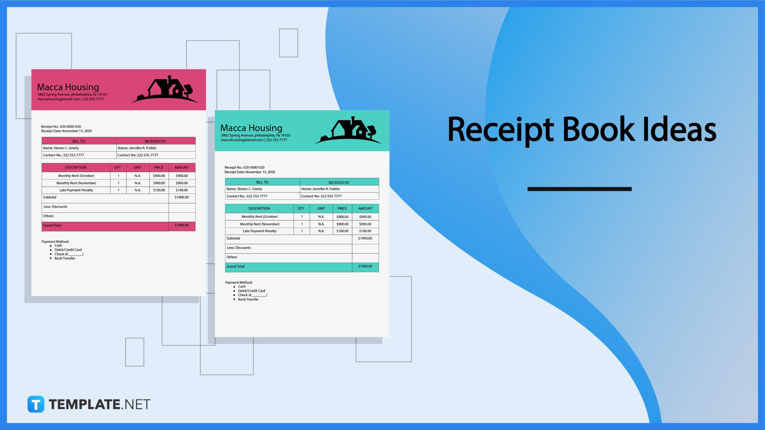 Receipt Book Ideas Examples 2022