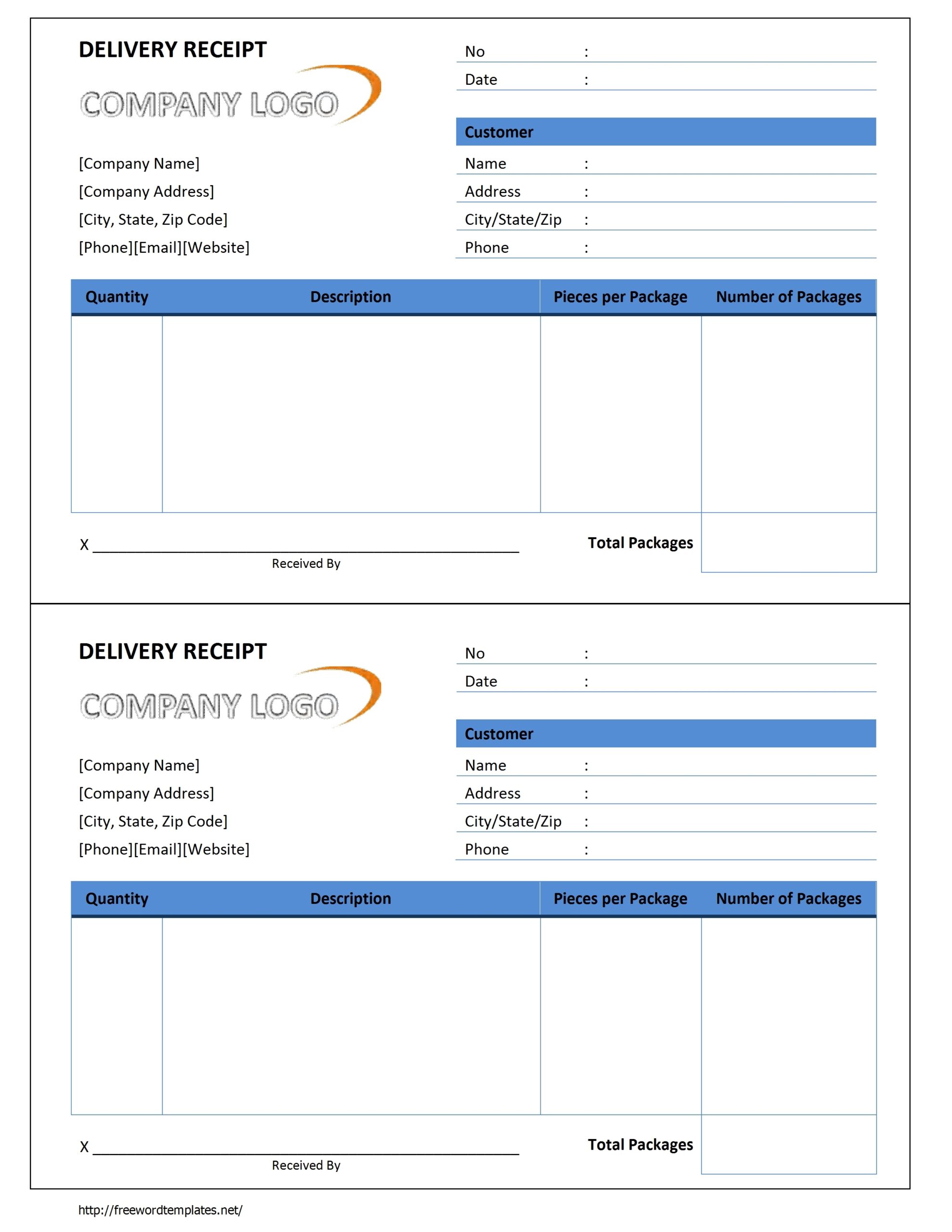 Receipt Template Free Microsoft Word Templates