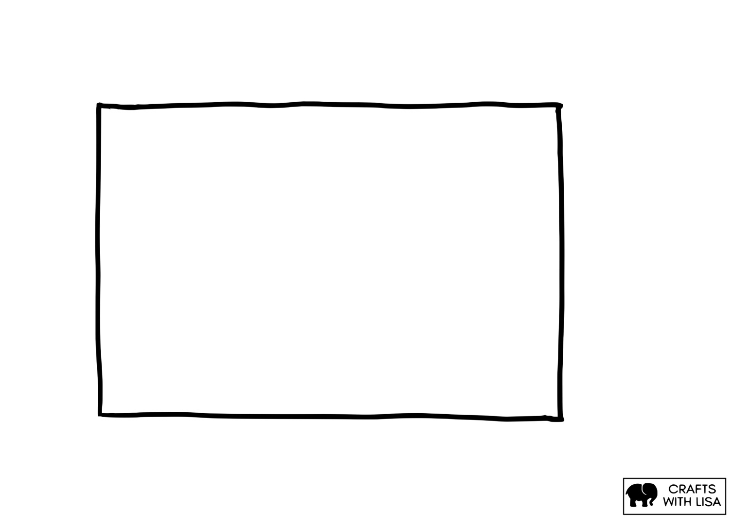 Rectangle Shape Coloring Page Crafts With Lisa