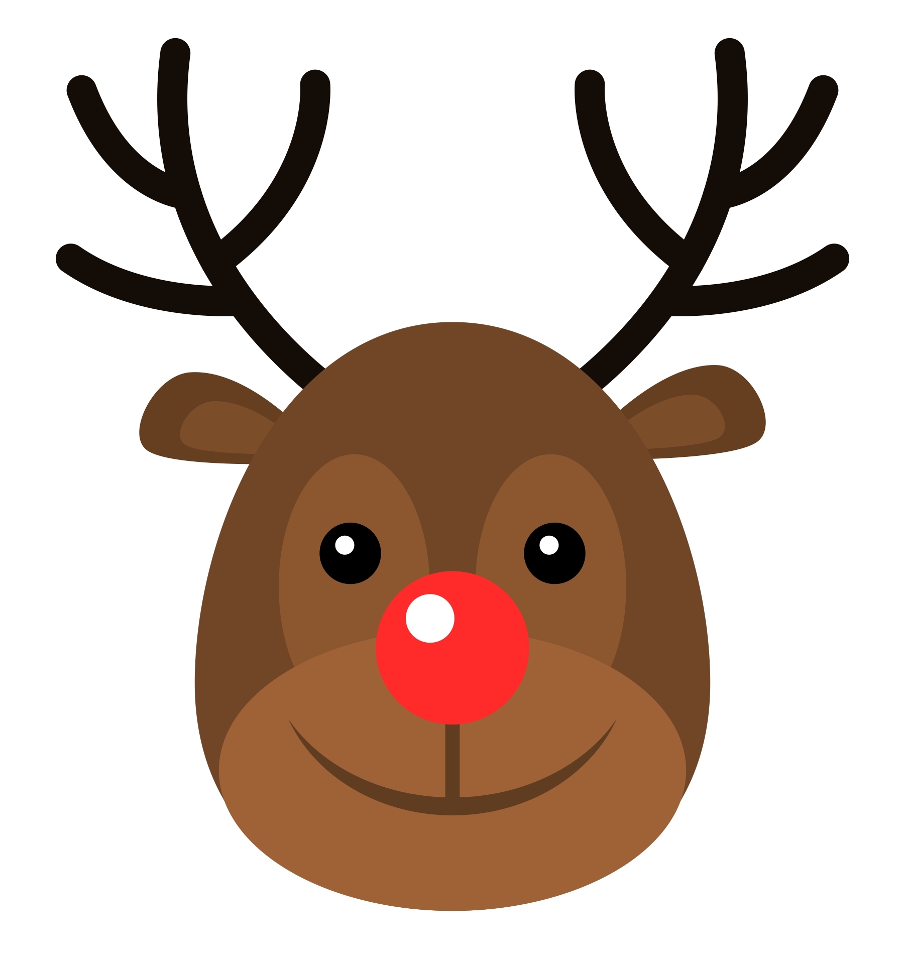 free printable picture of reindeer