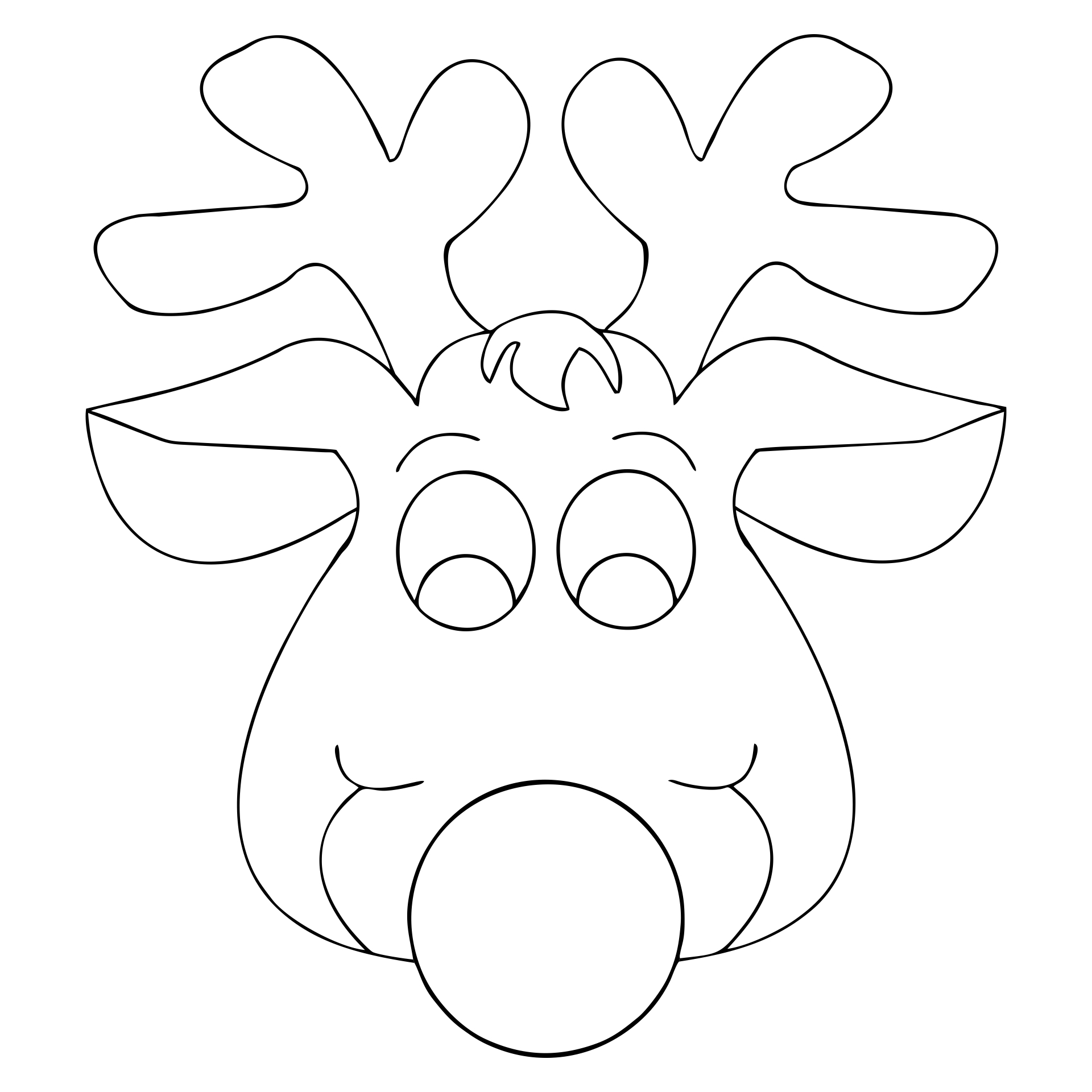 free printable reindeer patterns