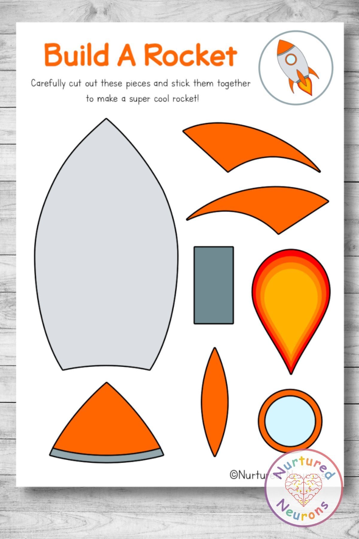Rocket Craft For Preschool And Kindergarten