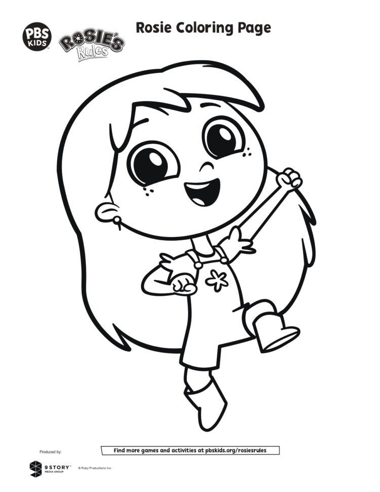Rosie Coloring Page Kids Coloring Pages PBS KIDS For Parents 