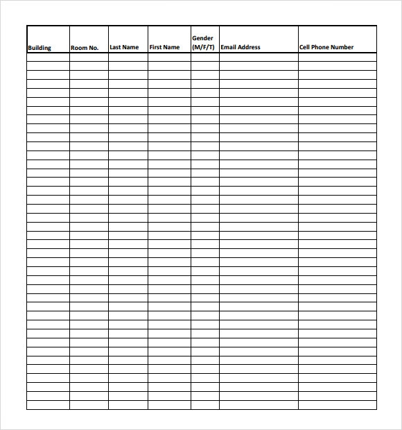 Roster Template 8 Download Free Documents In PDF Word Excel 