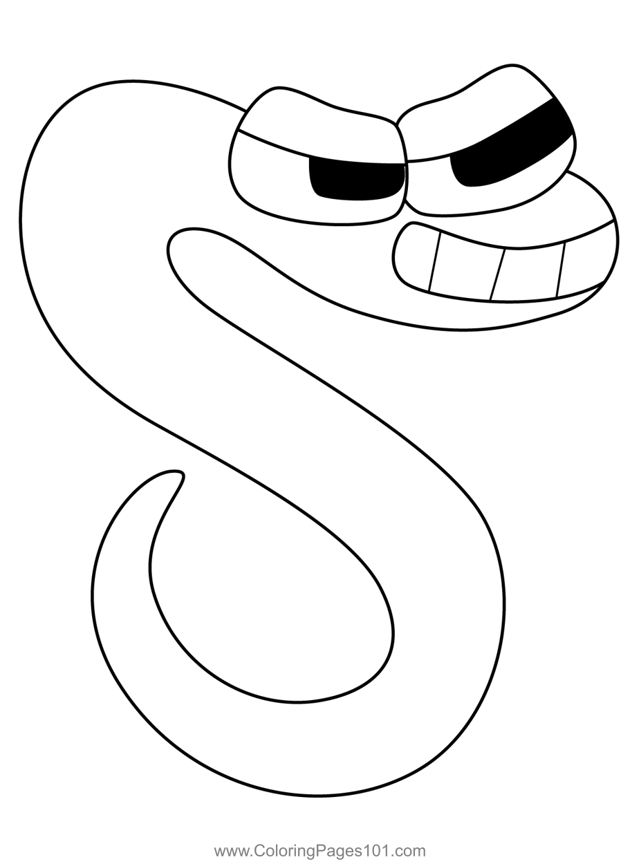lowercase j coloring page