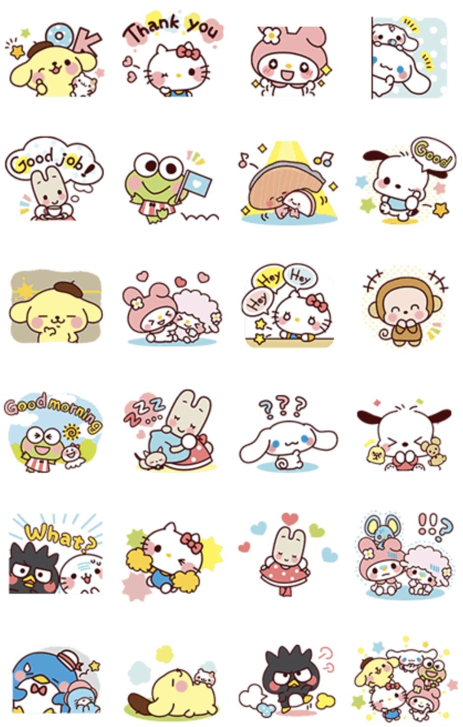 sanrio template printable