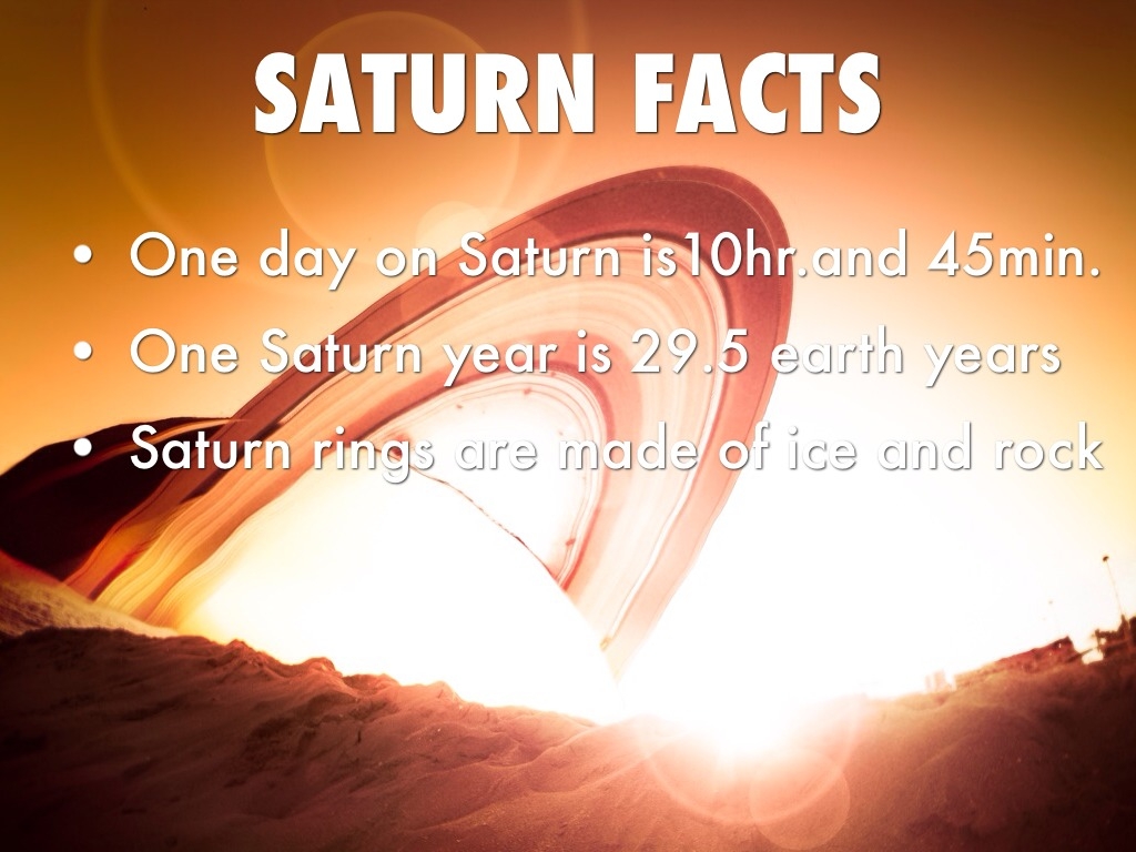Saturn Facts For 5th Graders
