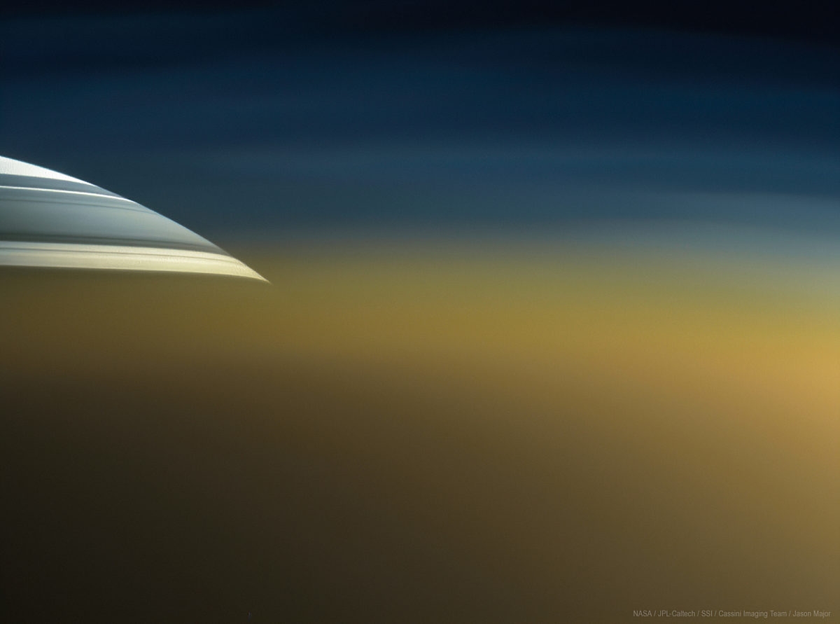Saturn Through Titan 39 s Atmosphere The Planetary Society